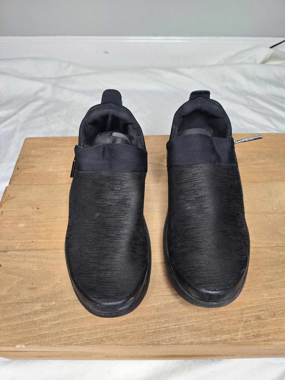 Bzees Women's Black Slip-On Athletic Sneakers